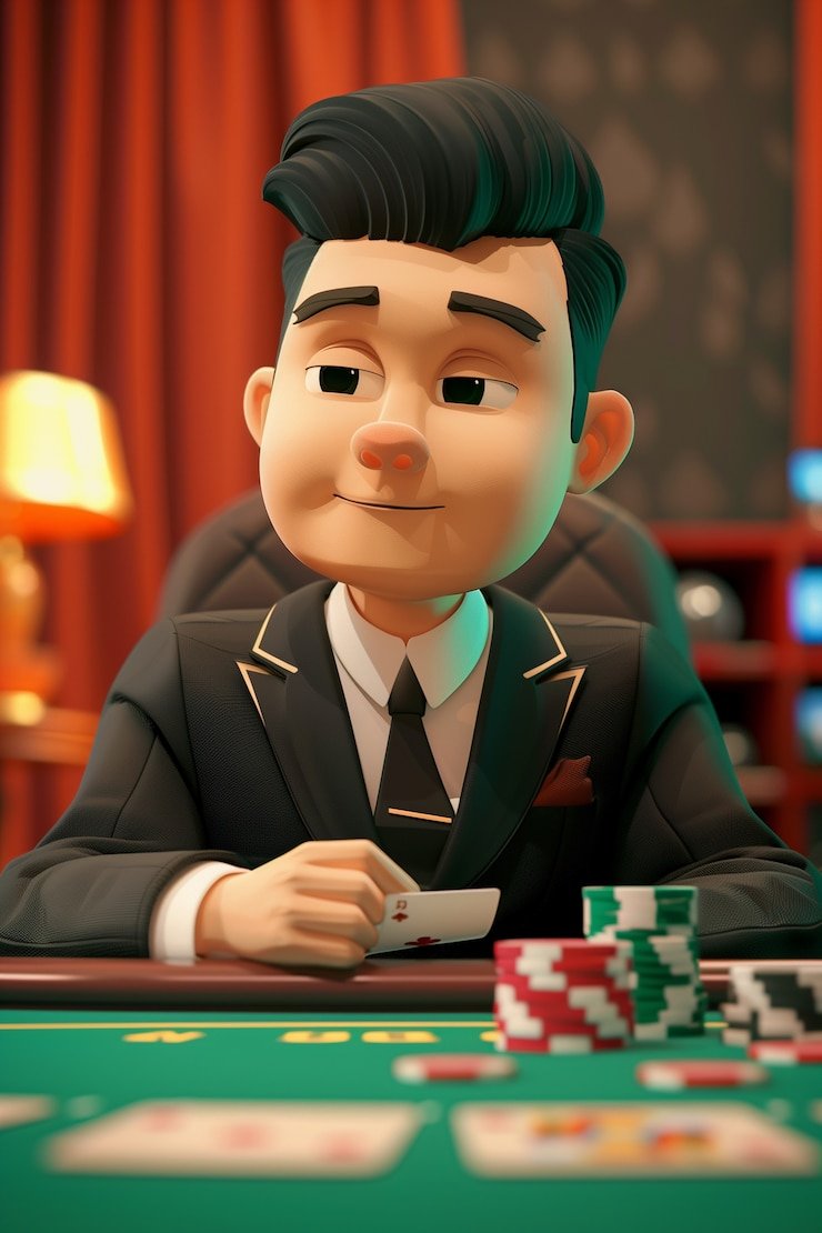 Teen Patti card dealing and hand ranking display
